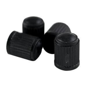JBM Set de 4 tapones de plástico negros para válvula neumático