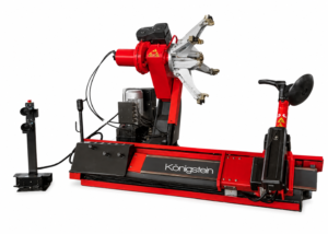 Desmontadora industrial automática para ruedas de camión y tractor de 14 a 56 pulgadas.