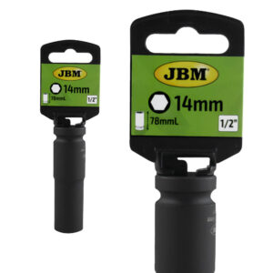 JBM Vaso de impacto largo hex. 1/2 14mm