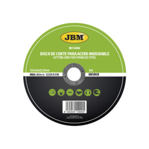 Disco de corte JBM T41 para acero inoxidable 125x1.6mm