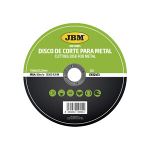 Disco de corte JBM T27 para metal 115x6mm