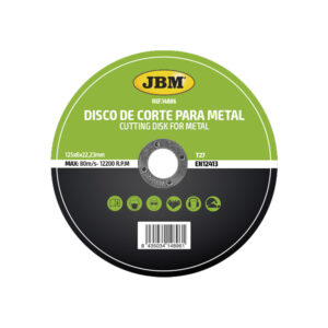 Disco de corte JBM T27 para metal 125x6mm