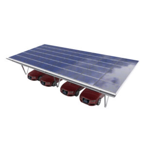 JBM Marquesina fotovoltaica para cuatro vehiculos (18 paneles solares)