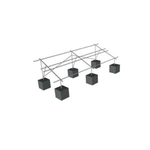 JBM Soporte de panel solar para base de cemento