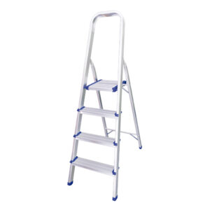 JBM Escalera de aluminio con 4 peldaños