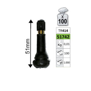 JBM Válvula para llantas tr414 51mm