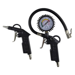 Pistola de aire JBM con pistola para inflar neumáticos.