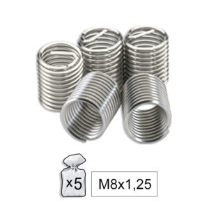 JBM Bolsa de 5 recambios helicoil m8x1,25