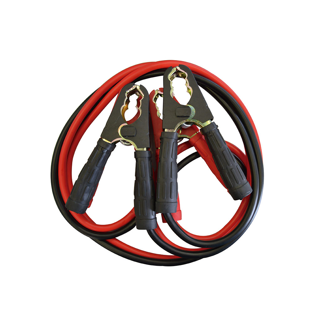 JBM Cable de arranque 50mm2 x2 / 3m con pinzas de hierro chapado en cobre