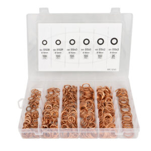 JBM Estuche de arandelas de cobre para tapón de cárter 525pcs