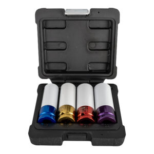JBM Set de 4 vasos de impacto de 1/2 especial extracción ruedas