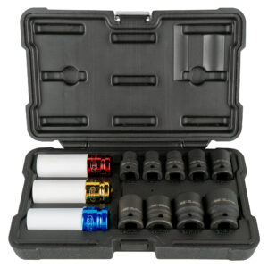 JBM Set de 12 vasos de impacto de 1/2 especial extracción ruedas