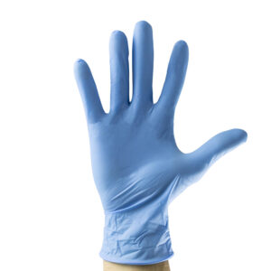 JBM Guantes azul desechables de nitrilo talla l 3,5mil