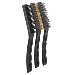 Set de 3 cepillos metálicos JBM