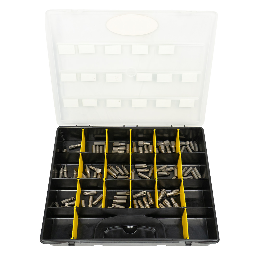 JBM Estuche de 85 puntas philips, plana, allen y torx