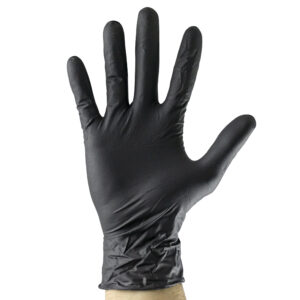JBM Guantes negros desechables de nitrilo t:xl 3.5mil