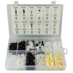 JBM Estuche de clips plásticos peugeot/citroën 345pcs