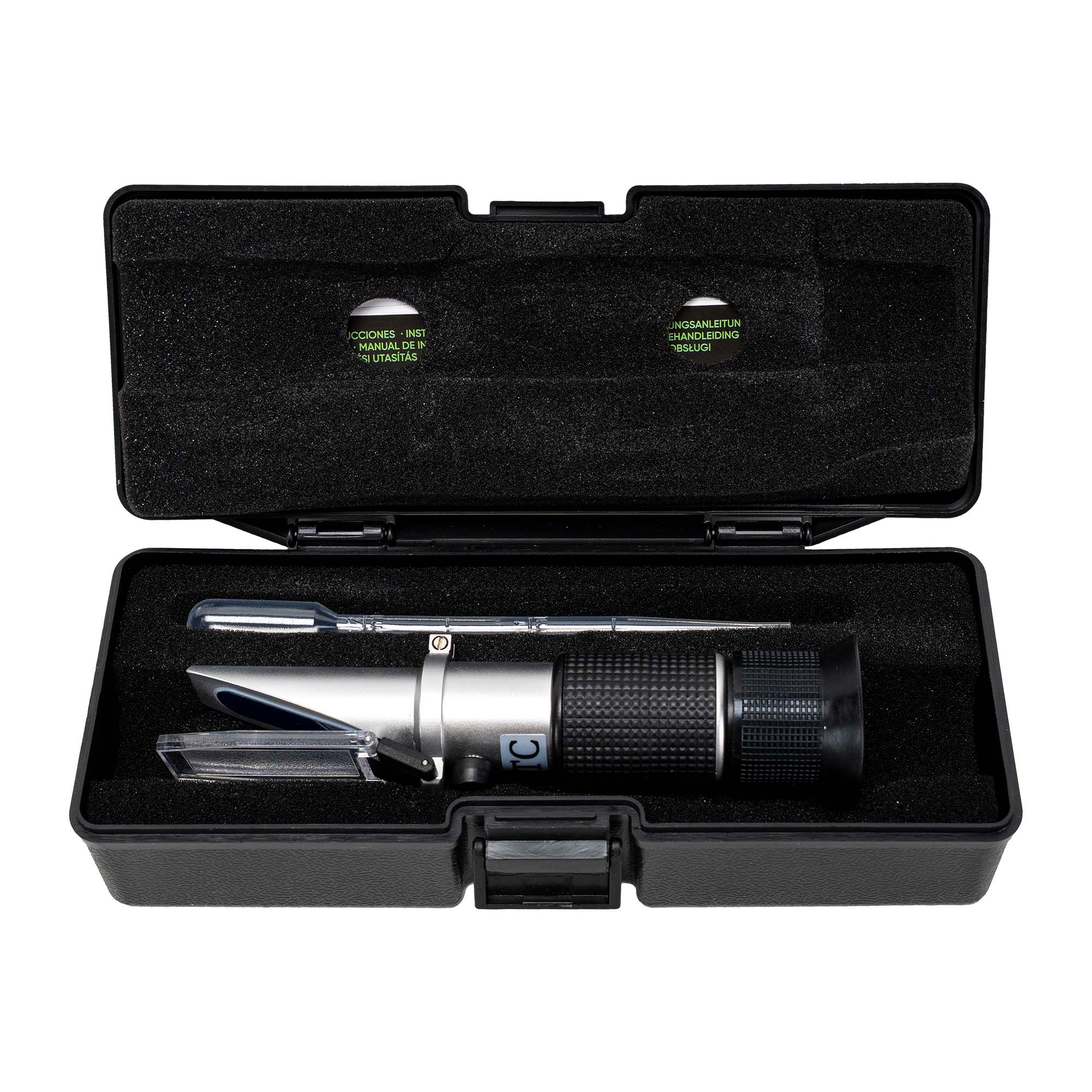 JBM Refractómetro universal para glicoles, anticongelantes, urea y líquidos de batería