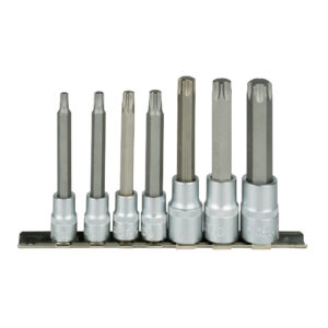 JBM Juego de 7 puntas torx con vaso de 3/8 y 1/2