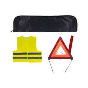 JBM Kit emergencia bolsa mini negra +triangulo+chaleco