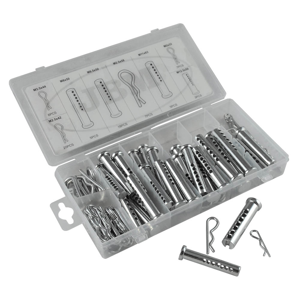 JBM Estuche de pasadores clevis y clips en r 71pcs