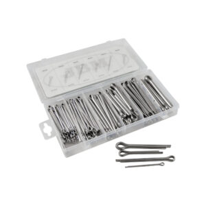 JBM Estuche de pasadores de aletas inox 144pcs