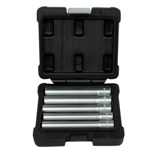 Set de 5 vasos JBM 3/8" hexagonales extralargos.