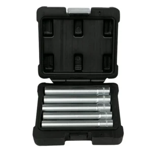 Set de 5 vasos JBM 3/8" hexagonales extralargos.