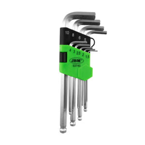 Set de 9 llaves Allen JBM largas con punta redonda