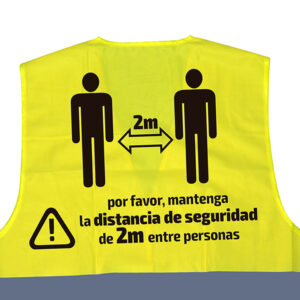 JBM Chaleco de alta visibilidad serigrafiado - 2 metros