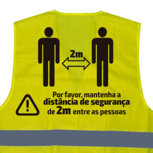 JBM Chaleco de alta visibilidad serigrafiado - 2 metros - pt