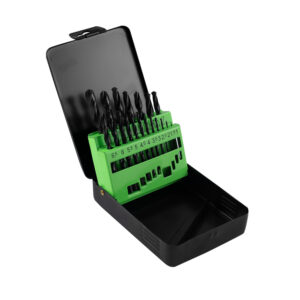 Estuche de brocas helicoidales JBM 1-10mm HSS 4241, negro