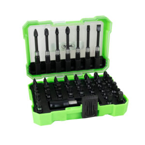 Estuche de puntas de impacto JBM con adaptador rápido S2, acabado negro
