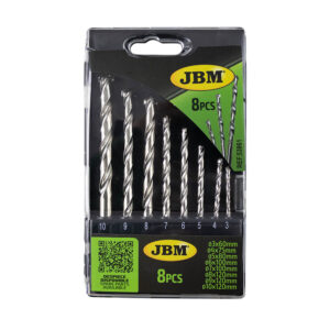 Estuche de 8 brocas JBM 3-10mm para albañilería