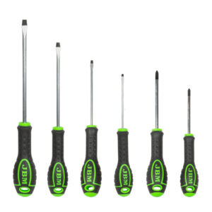 Set de 6 destornilladores JBM (2 estrella + 4 planos)