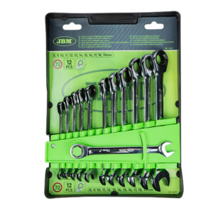 Set de 12 llaves combinadas JBM con trinquete