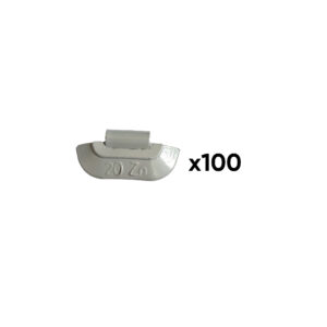 JBM Caja de 100 contrapesas zinc grapa 20gr. especial llanta universal