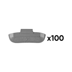 JBM Caja de 100 contrapesas zinc grapa 25gr. especial llanta universal