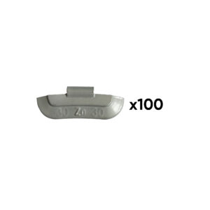 JBM Caja de 100 contrapesas zinc grapa 30gr. especial llanta universal