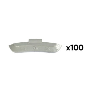 JBM Caja de 100 contrapesas zinc grapa 50gr. especial llanta universal