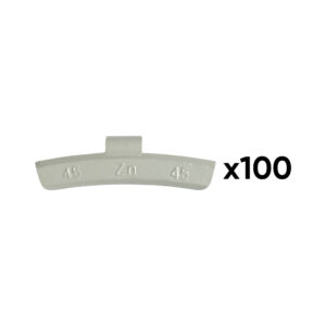 JBM Caja de 100 contrapesas zinc grapa 45gr. especial llanta aleación