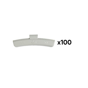 JBM Caja de 100 contrapesas zinc grapa 50gr. especial llanta aleación