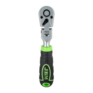 Carraca JBM 1/4 articulada cabezal 72 dientes 165mm