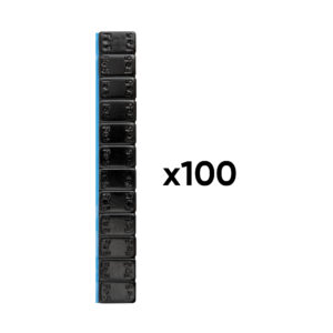 JBM Caja de 100 contrapesas adhesivas de hierro 60gr (12x5g) negro