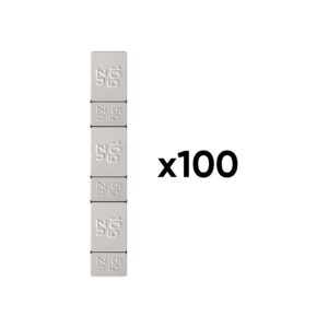 JBM Caja de 100 contrapesas autoadhesivas de zinc - 45gr.