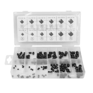JBM Estuche de tornillos prisioneros con cabeza hexagonal sae 160pcs