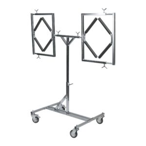 JBM Soporte doble ajustable para pintar llantas