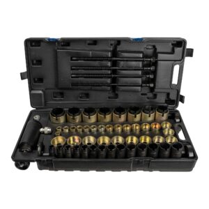 JBM Juego de extracción/instalación silentblocks y cojinetes hidráulico (63pcs)