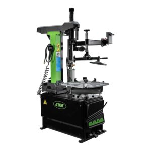 JBM Desmontadora de neumáticos con torre basculante automática y brazo auxiliar 380v