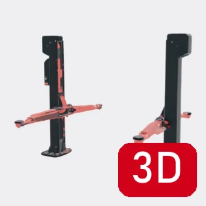 Elevador de 2 Columnas Electromecánico KN3235M PRO 3.500 kg de Königstein en 3D y realidad aumentada
